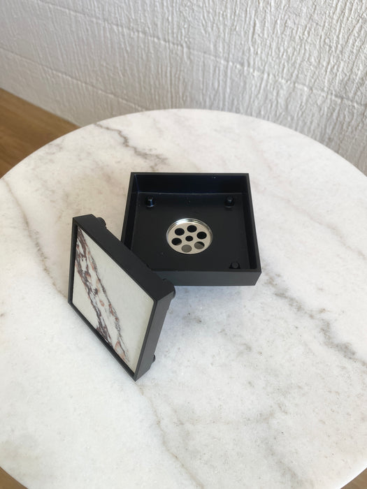 RENOX TILE-INSERT FLOOR WASTE - MATTE BLACK