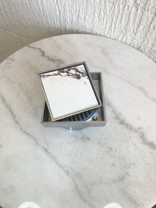 RENOX TILE-INSERT FLOOR WASTE - CHROME